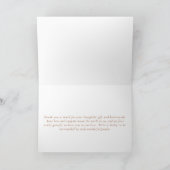 Automne Bourgogne Baby shower Floral Merci (Intérieur)