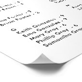 Automne Bourgogne Broussailleux Tableau alphabétiq (Coin)