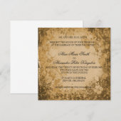 Automne Brown Automne invitations de mariage (Devant / Derrière)