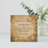 Automne Brown Automne invitations de mariage (Debout devant)