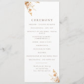 Automne Brown & Orange Fleur sauvage programme de  (Dos)