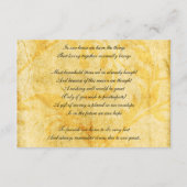 automne brun feuilles souhaitant bien cartes (Dos)