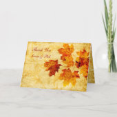 automne brun mariage Merci (Devant)