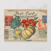 AUTOMNE CARTE POSTALE COLLAGE VINTAGE (Devant)