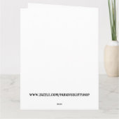 AUTOMNE CARTE SURTAILLÉE DE LA FÊTE D'ANNIVERSAIRE (Dos)