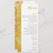 Automne Chêne Feuille Menu Mariage (Devant / Derrière)