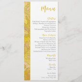 Automne Chêne Feuille Menu Mariage (Devant)