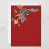 Automne Chipmunk~ Invitations (Dos)