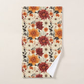 Automne Chrysanthèmes floraux (Serviette à main)