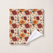 Automne Chrysanthèmes floraux (Gant de toilette)