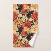 Automne Chrysanthèmes floraux (Serviette à main)