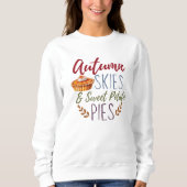 Automne Ciels et Sweatshirt de tartes à la pomme d (Devant)