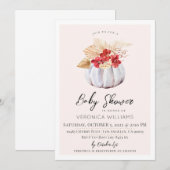 Automne Citrouille Baby shower Invitation (Devant / Derrière)