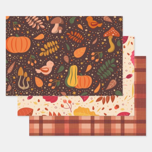 Automne Citrouille et Feuille Envelopper un ensemb (Lot)