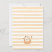 Automne Citrouille Invitation de Baby shower Autom (Dos)
