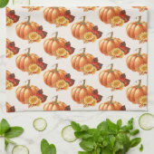 Automne Citrouille Serviette de cuisine (Plié)
