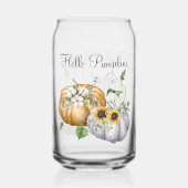 Automne Citrouille Tournesol et Fleurs de coton (Recto)