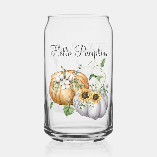 Automne Citrouille Tournesol et Fleurs de coton (Verso)