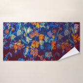 Automne Coloré Feuilles D'Érable Flottant Dans L'E (Serviette de bain)