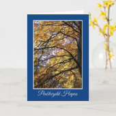 Automne Coloris Carte d'anniversaire, Salutation g (Fleur jaune)