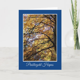 Automne Coloris Carte d'anniversaire, Salutation g