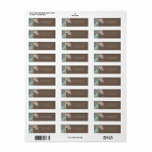 Automne Damask Retour Étiquette B (Feuille entière)