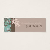Automne Damask TY Skinny Card (Dos)