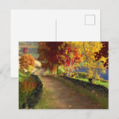 Automne dans la carte postale Glen (Devant / Derrière)