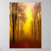 Automne dans la forêt | AI Art Poster (Devant)