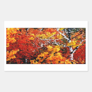 Automne dans la forêt - autocollants d'art de