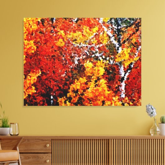 Automne dans la forêt - Peinture Art Toile envelop (Insitu(Salon))