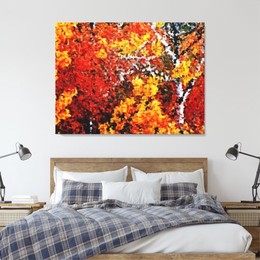 Automne dans la forêt - Peinture Art Toile envelop (Insitu(Chambre))