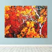 Automne dans la forêt - Peinture Art Toile envelop (Insitu (Plancher de Bois))