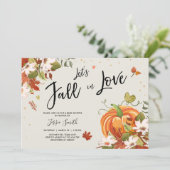 Automne dans Love douche invitation bébé nuptiale  (Debout devant)