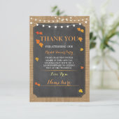 Automne de cartes de Merci en partie de Fête de la (Debout devant)