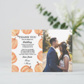 Automne de citrouille de fiançailles de carte de (Debout devant)