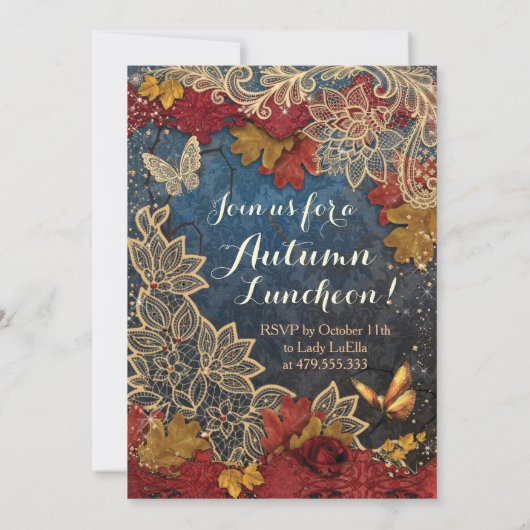 AUTOMNE DES INVITATIONS DE PARTI (Dos)