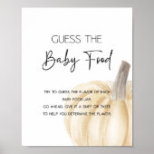 Automne Devinez Le Baby Food Shower Game Poster (Devant)