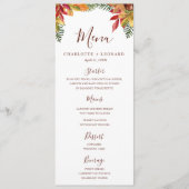 Automne Dîner Menu modèle (Devant)