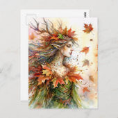 Automne Dryad Fairycore Automne Carte Postale esth (Devant / Derrière)