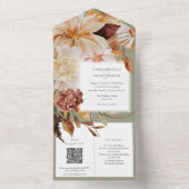Automne Elegance, invitation mariage de automne av (À l'intérieur)