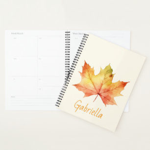 Automne élégant aquarelle florale personnalisée
