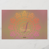 Automne en hiver Monogramme papeterie (Dos)