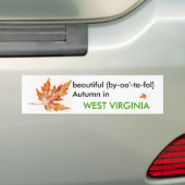 Automne en Virginie-Occidentale Sticker (En voiture)