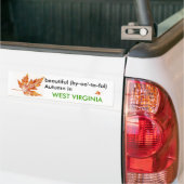 Automne en Virginie-Occidentale Sticker (Sur camion)