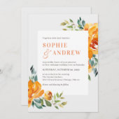 Automne enchantée Mariage de automne Invitations A (Devant / Derrière)