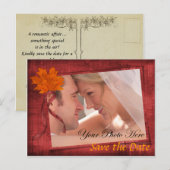 Automne Enregistrer la date Cartes postales (Devant / Derrière)