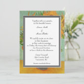 automne, été, faire-part de mariage de vacances. v (Debout devant)