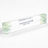 Automne Eucalyptus Berry Floral Bureau Nom Plaque