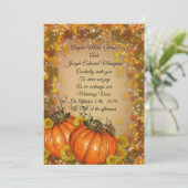 Automne faire-part de mariage "Couleurs automnales (Debout devant)